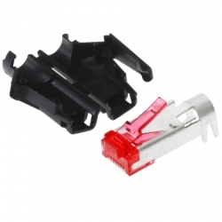 Hirose RJ45 Stecker Pack TM21 CAT 6, VPE 10 schwarz